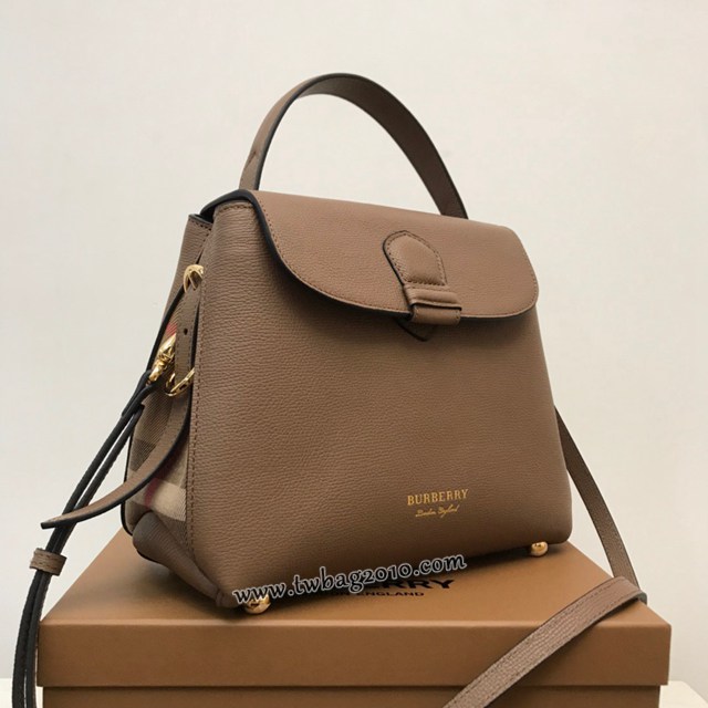 Burberry專門店新款托特包 巴寶莉粒紋皮革手提肩背女包 yxb1494